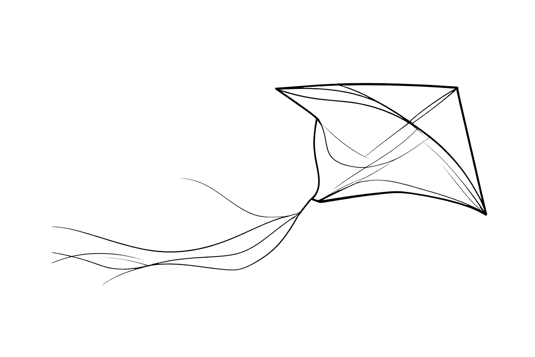 Skizze von einem Drachen.